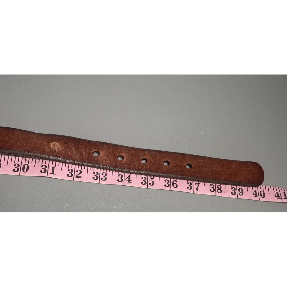 Vintage Fossil Leather Belt Brown Distress Leather Medium - Picture 12 of 15